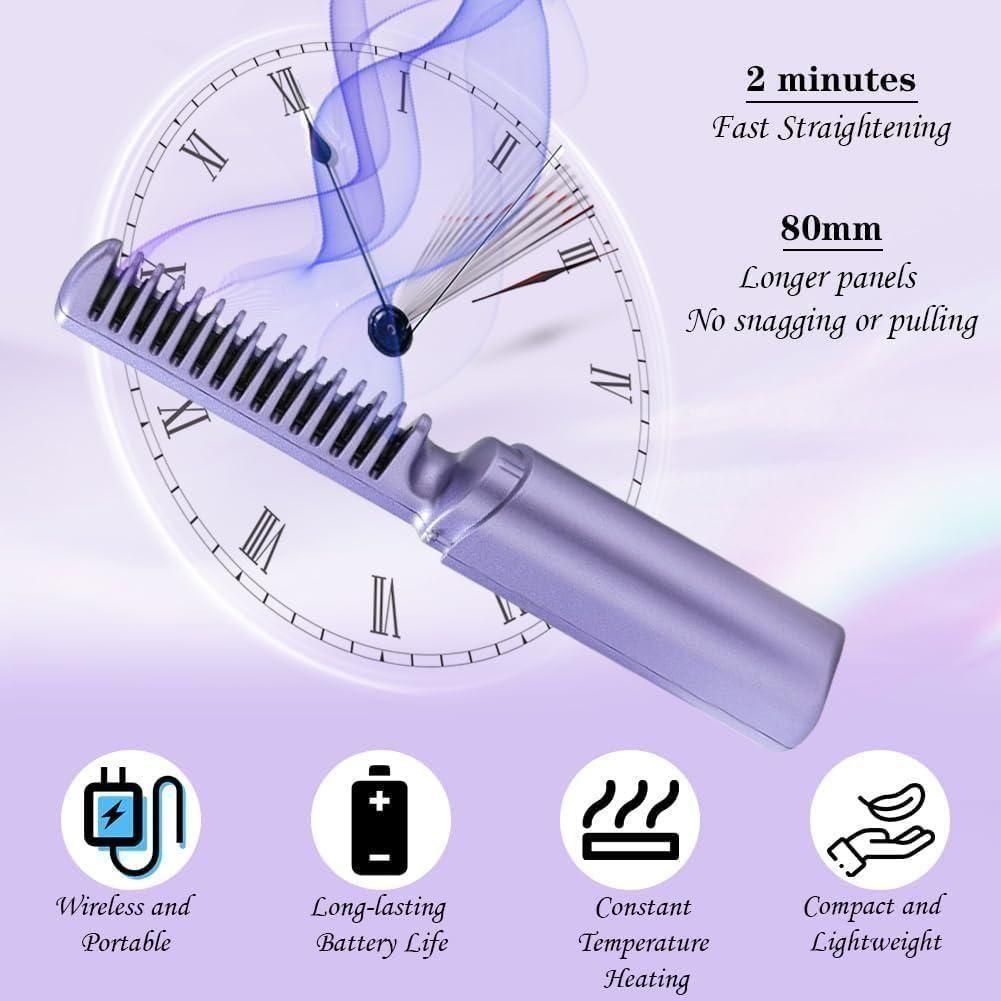 Meneflix Rechargeable Mini Adjustable Hair Straightener