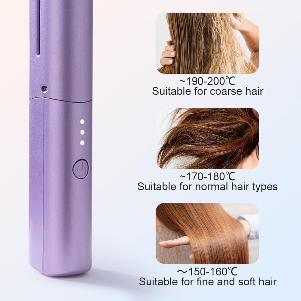 Meneflix Rechargeable Mini Adjustable Hair Straightener