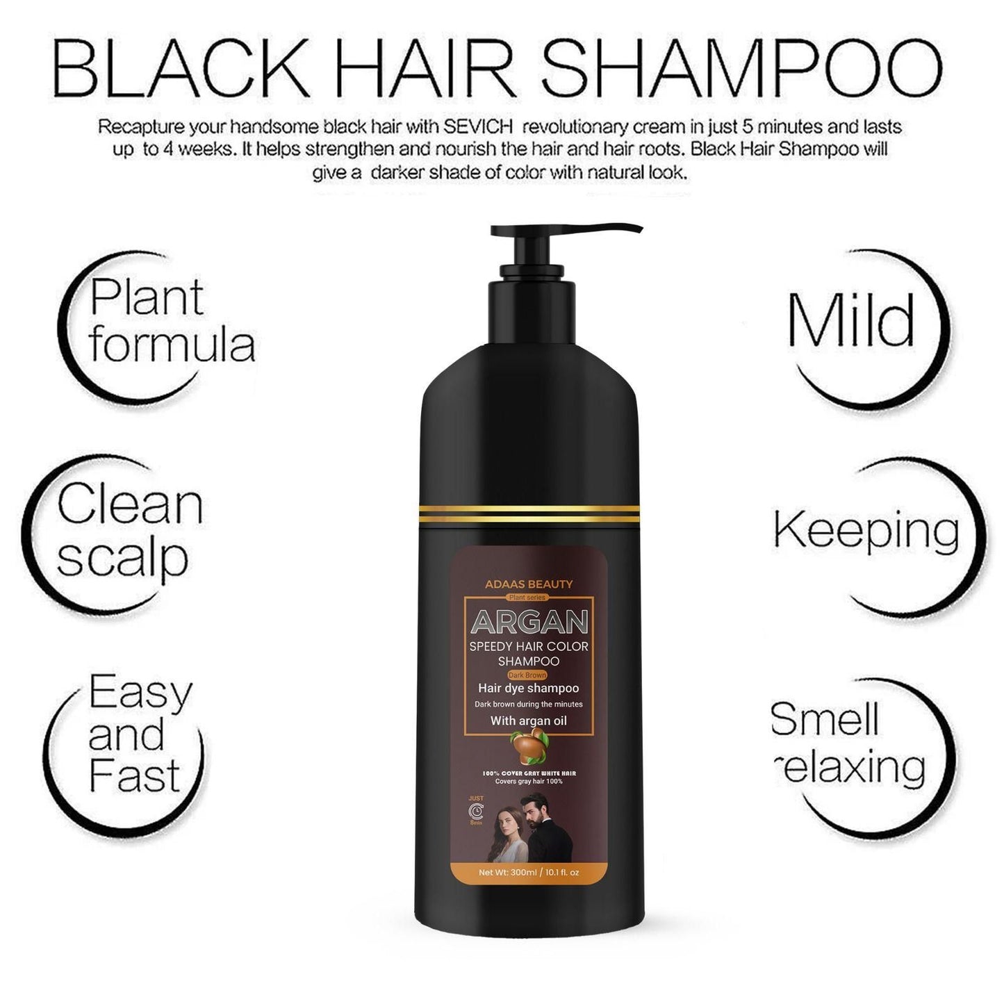 Argan Speedy Hair Color Shampoo 600ml