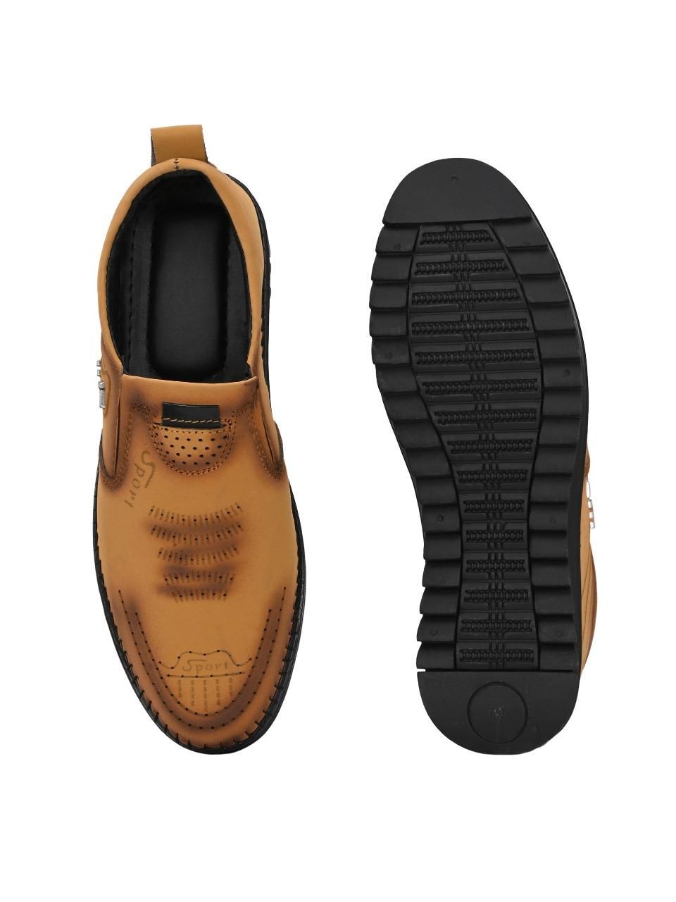 Men's Beige Casual Trendy Shoes