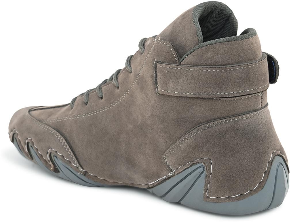 BOLLERO Men's Grey Casual Sneakers