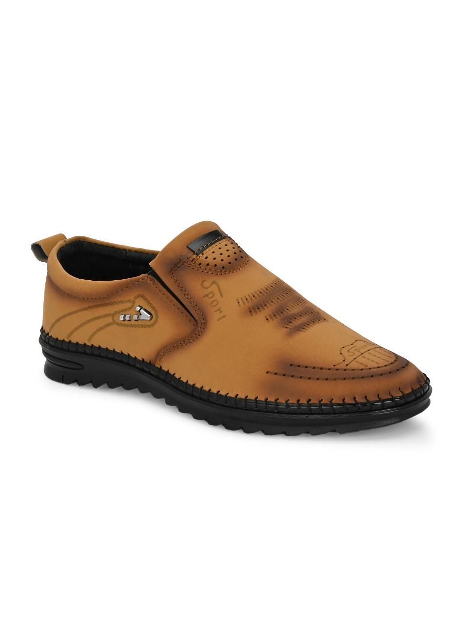Men's Beige Casual Trendy Shoes