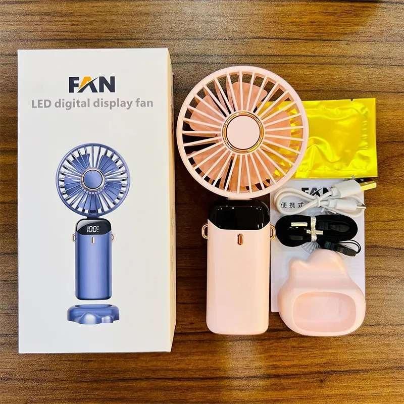 3-in-1 Portable Handheld Fan with LED Display