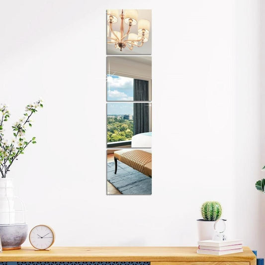 3D  Mirror Wall Sticker (Pack of 1)