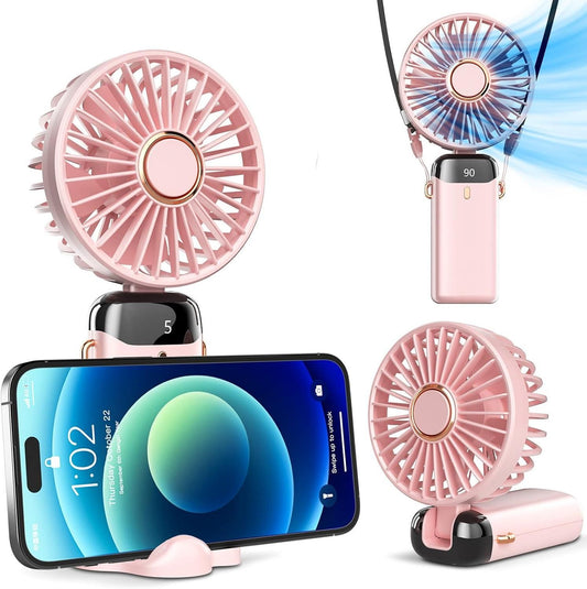 3-in-1 Portable Handheld Fan with LED Display