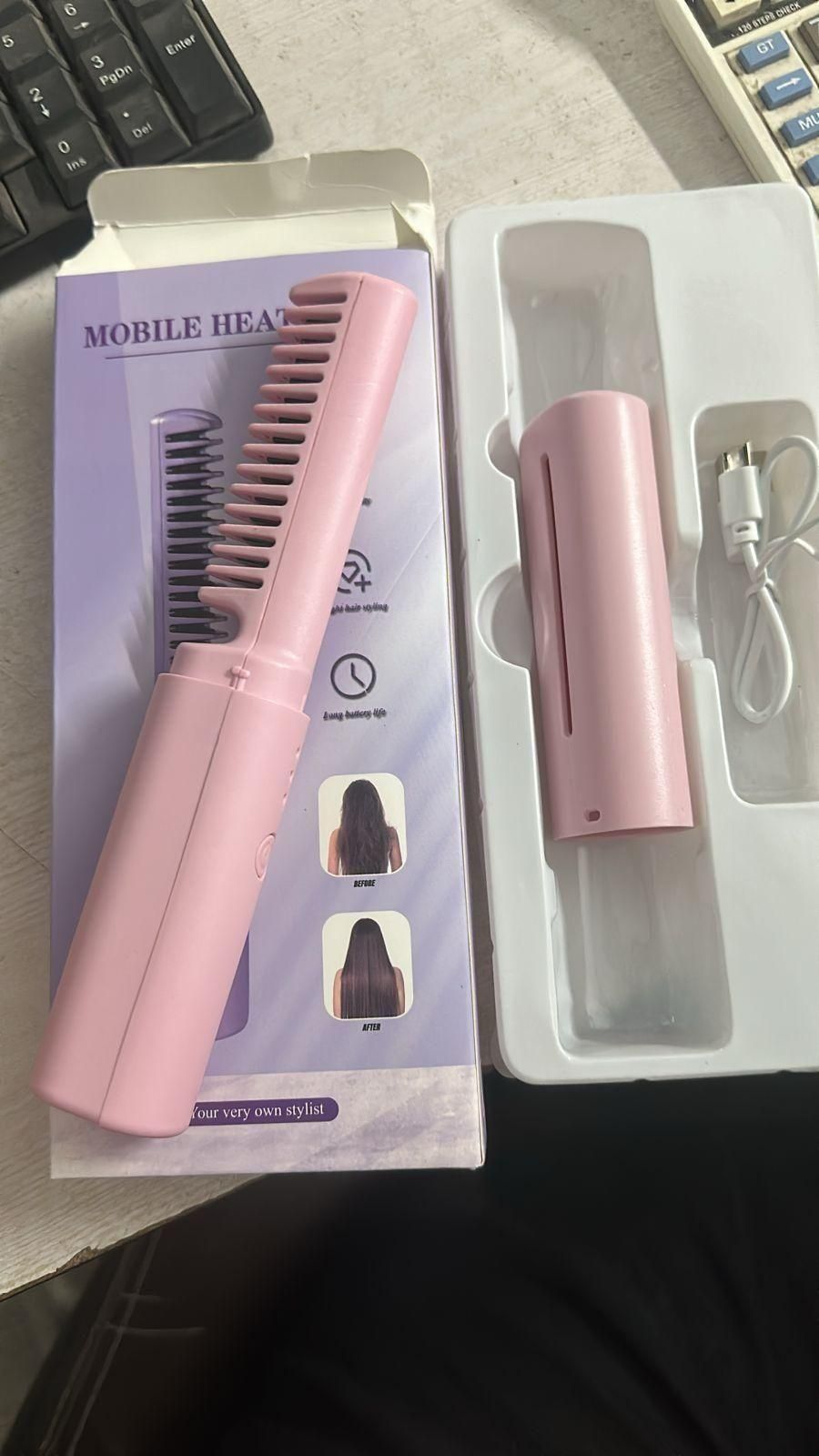 Meneflix Rechargeable Mini Adjustable Hair Straightener